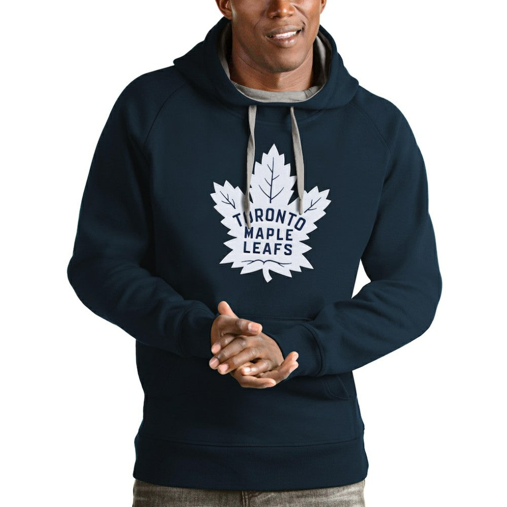NHL Toronto Maple Leafs Antigua Logo Victory Pullover Hoodie