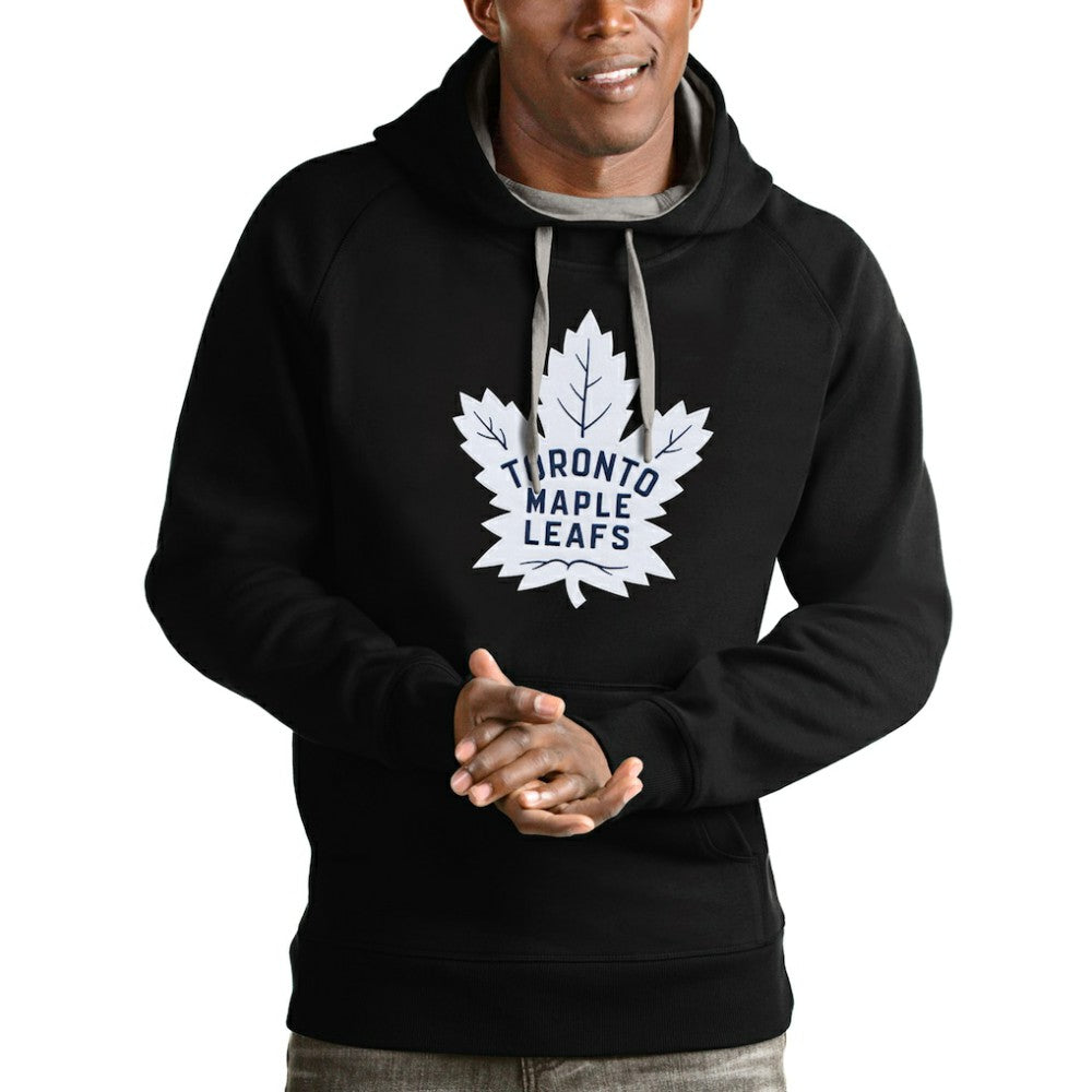 NHL Toronto Maple Leafs Antigua Logo Victory Pullover Hoodie
