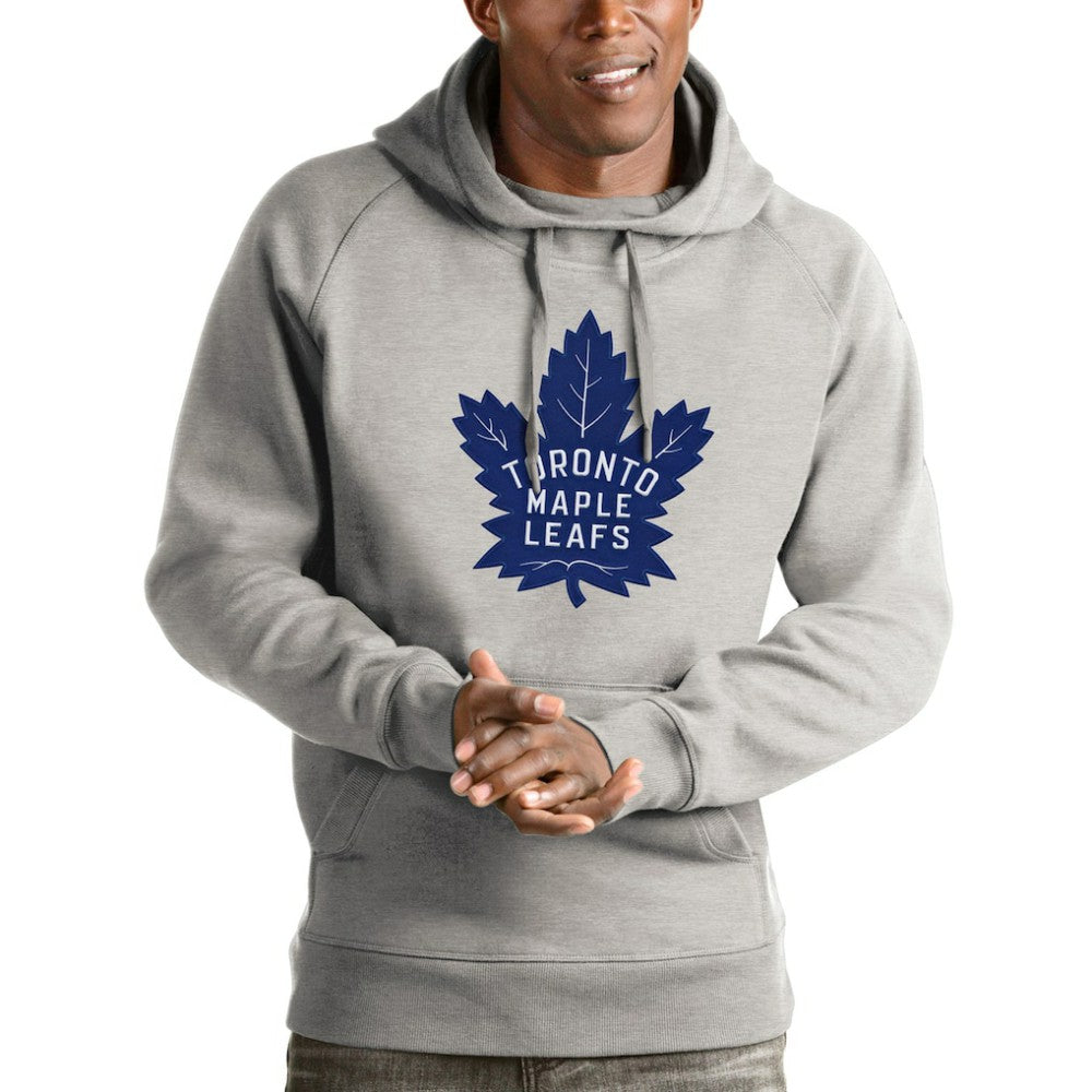 NHL Toronto Maple Leafs Antigua Logo Victory Pullover Hoodie