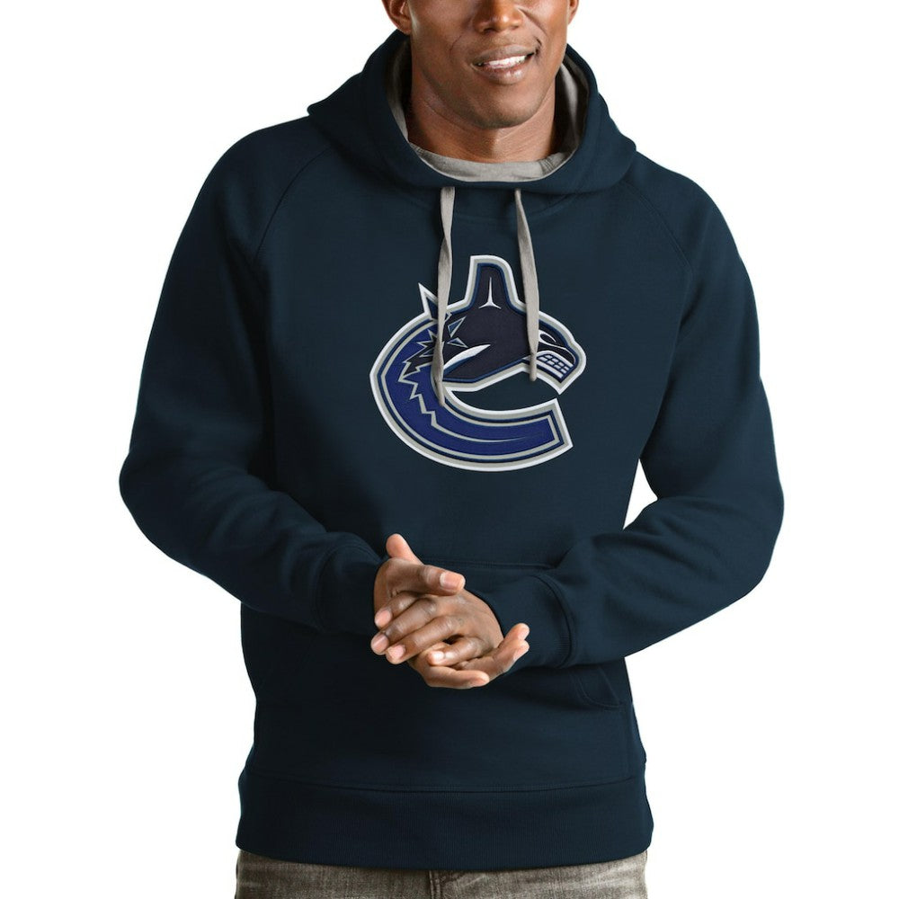 NHL Vancouver Canucks Antigua Logo Victory Pullover Hoodie