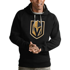 NHL Vegas Golden Knights Antigua Logo Victory Pullover Hoodie