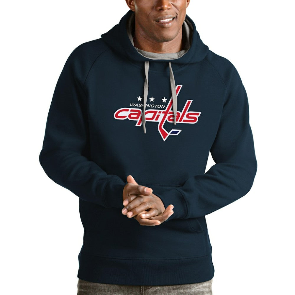 NHL Washington Capitals Antigua Logo Victory Pullover Hoodie