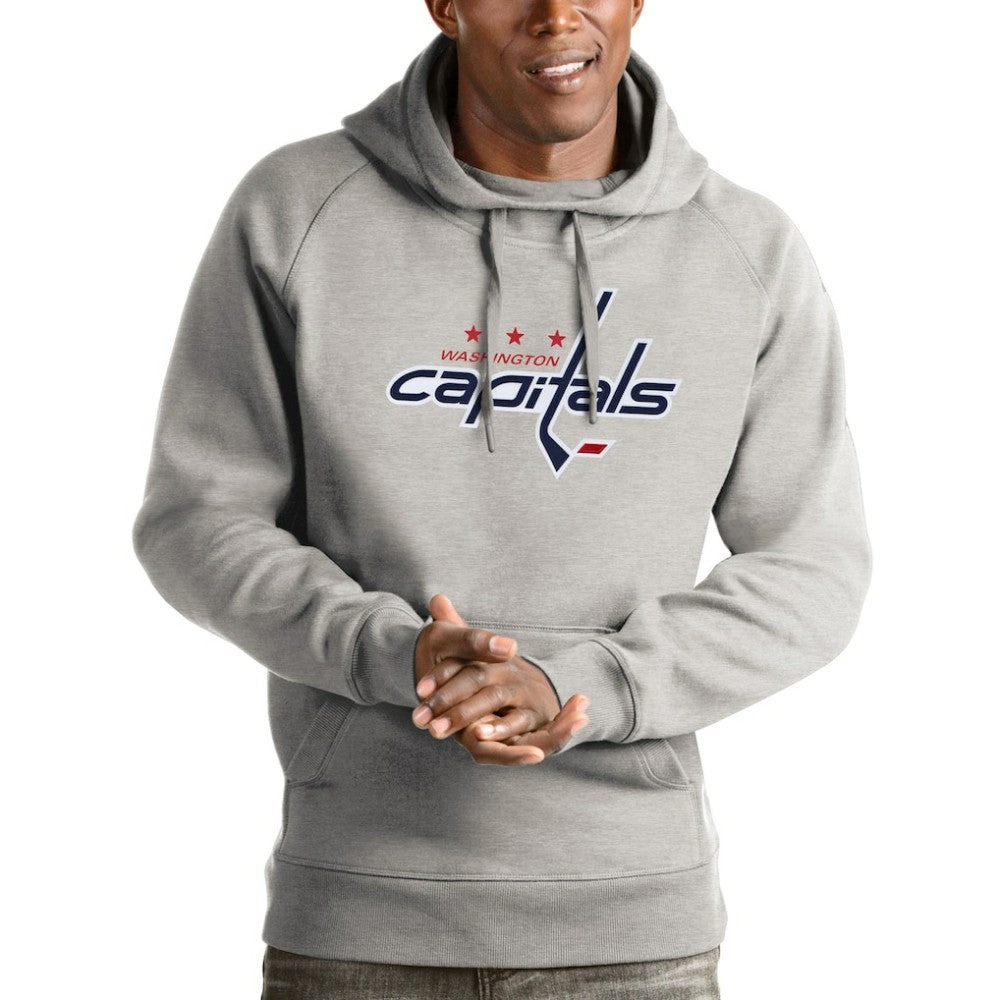 NHL Washington Capitals Antigua Logo Victory Pullover Hoodie