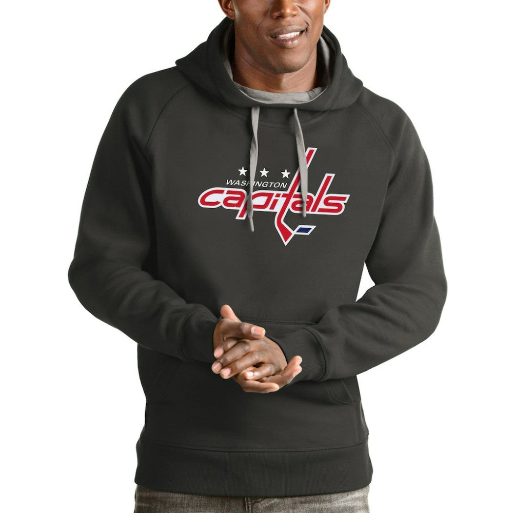 NHL Washington Capitals Antigua Logo Victory Pullover Hoodie