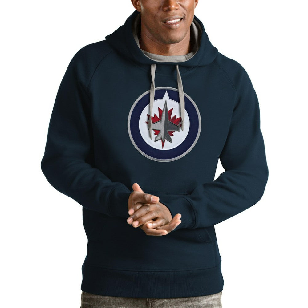 NHL Winnipeg Jets Antigua Logo Victory Pullover Hoodie