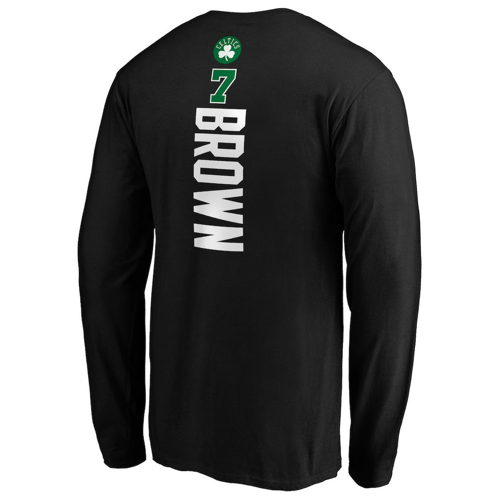 Jaylen Brown Boston Celtics Playmaker Name & Number Long Sleeve T-Shirt