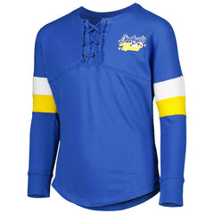 Girls Youth Lace-Up Long Sleeve T-Shirt - Los Angeles Rams T-shirts