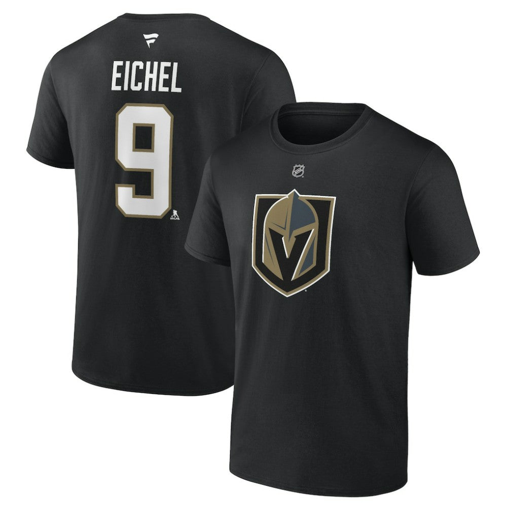 NHL Jack Eichel Vegas Golden Knights Fanatics Authentic Stack Name & Number T-Shirt