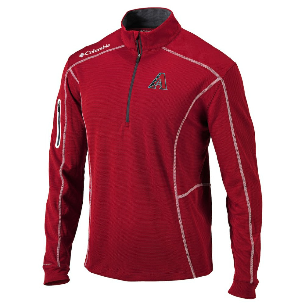 Red Arizona Diamondbacks Columbia Shotgun Omni-Wick Quarter-Zip Pullover Jacket
