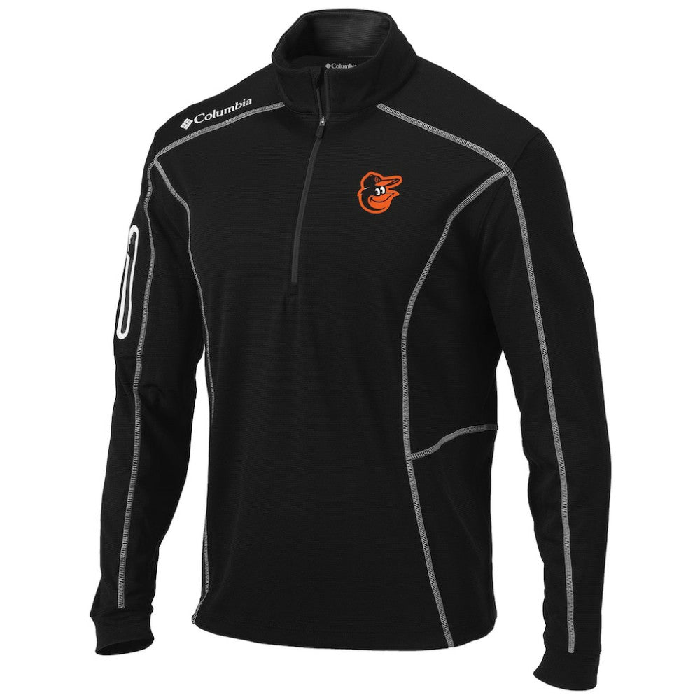 Black Baltimore Orioles Columbia Shotgun Omni-Wick Quarter-Zip Pullover Jacket