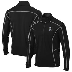 Black Colorado Rockies Columbia Shotgun Omni-Wick Quarter-Zip Pullover Jacket