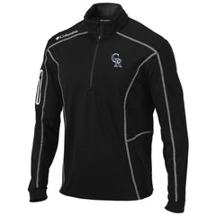 Black Colorado Rockies Columbia Shotgun Omni-Wick Quarter-Zip Pullover Jacket