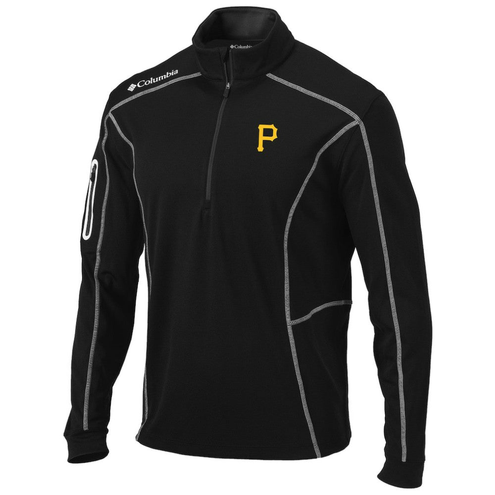 Black Pittsburgh Pirates Columbia Shotgun Omni-Wick Quarter-Zip Pullover Jacket