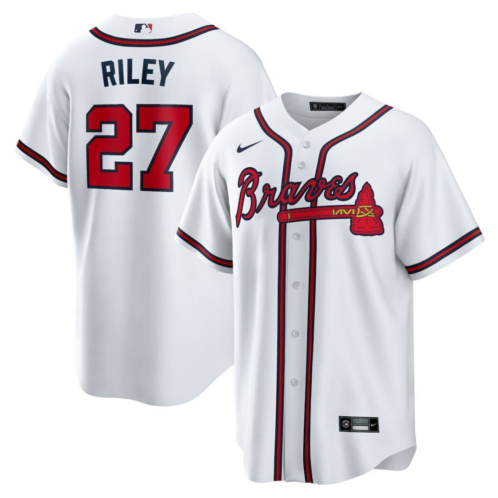 White Austin Riley Atlanta Braves Nike Home Replica Player Jersey