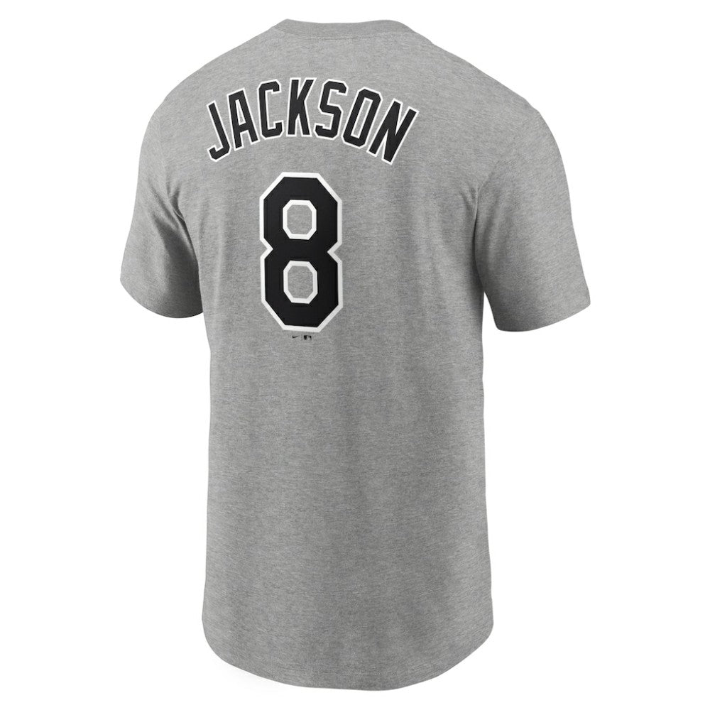 Heathered Gray Bo Jackson Chicago White Sox Nike Cooperstown Collection Name & Number T-Shirt