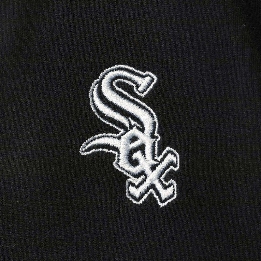 Black Chicago White Sox The Wild Collective Women's Two-Hit Quarter-Zip Pullover Top