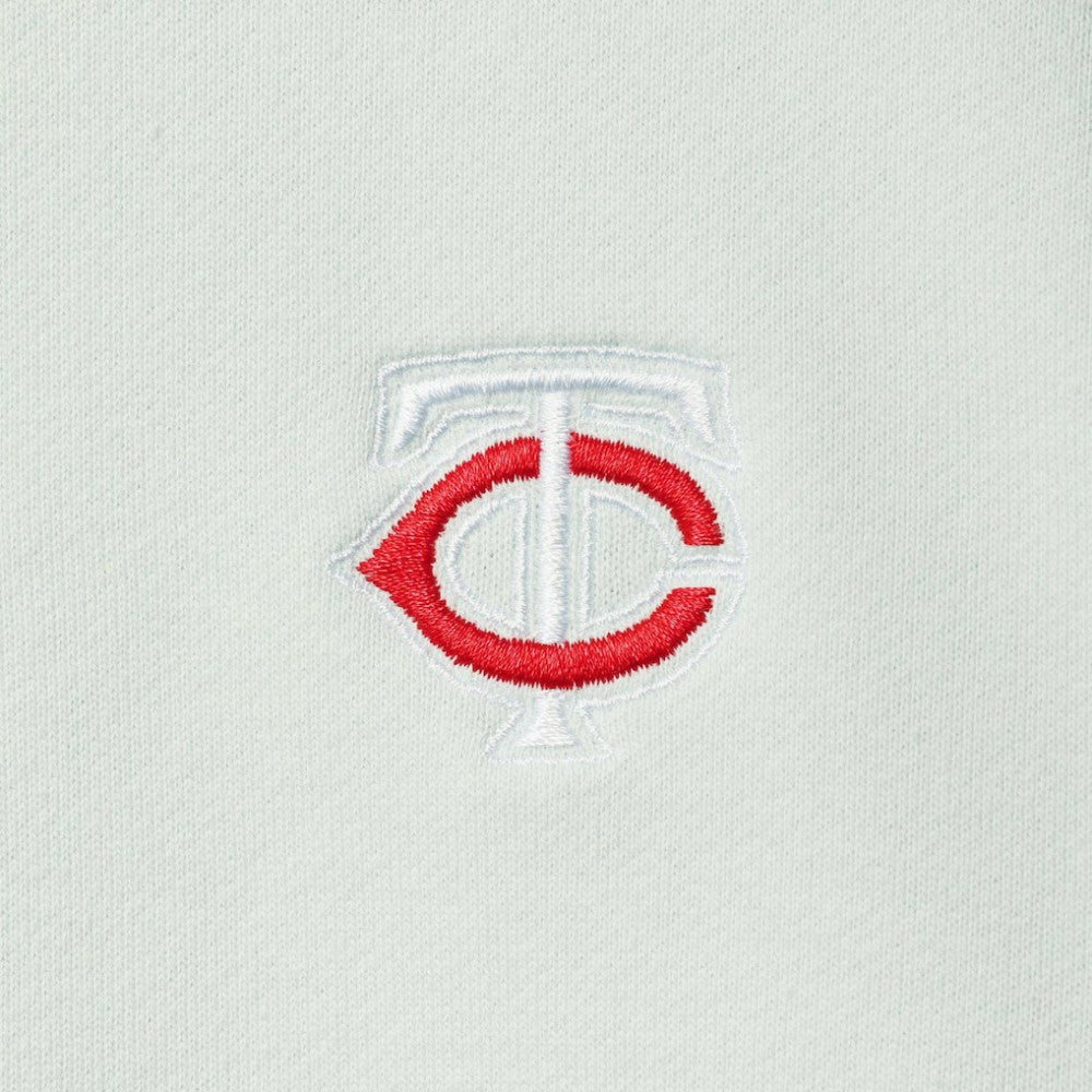 Light Blue Minnesota Twins The Wild Collective Women's Two-Hit Quarter-Zip Pullover Top