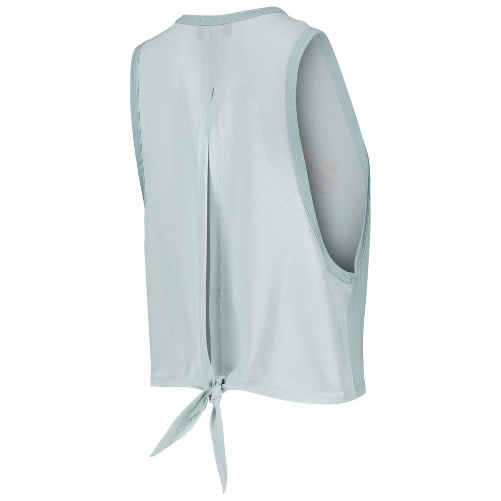 Light Blue Detroit Tigers The Wild Collective Women's Open Back Twist-Tie Tank Top