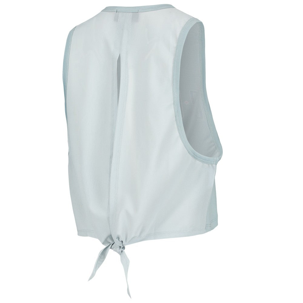 Light Blue Los Angeles Angels The Wild Collective Women's Open Back Twist-Tie Tank Top