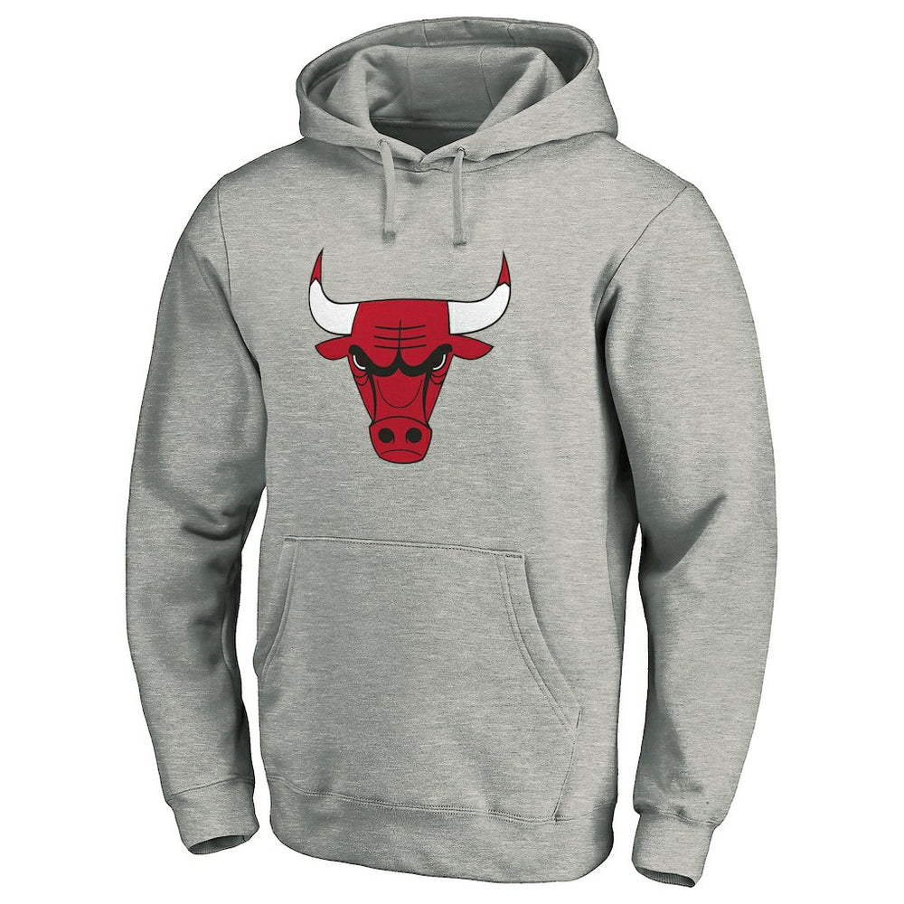 Chicago Bulls Primary Mascot Logo Pullover Hoodie