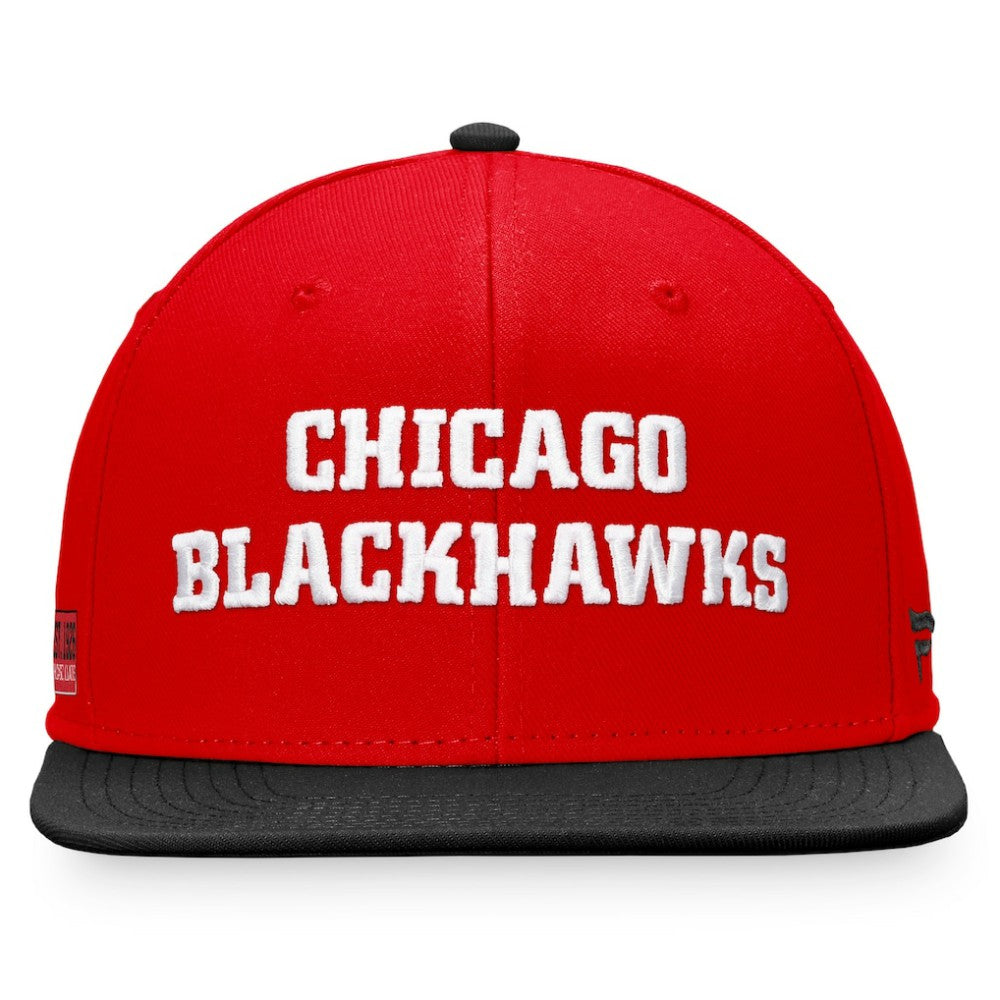 NHL Chicago Blackhawks Fanatics Iconic Color Blocked Snapback Hat