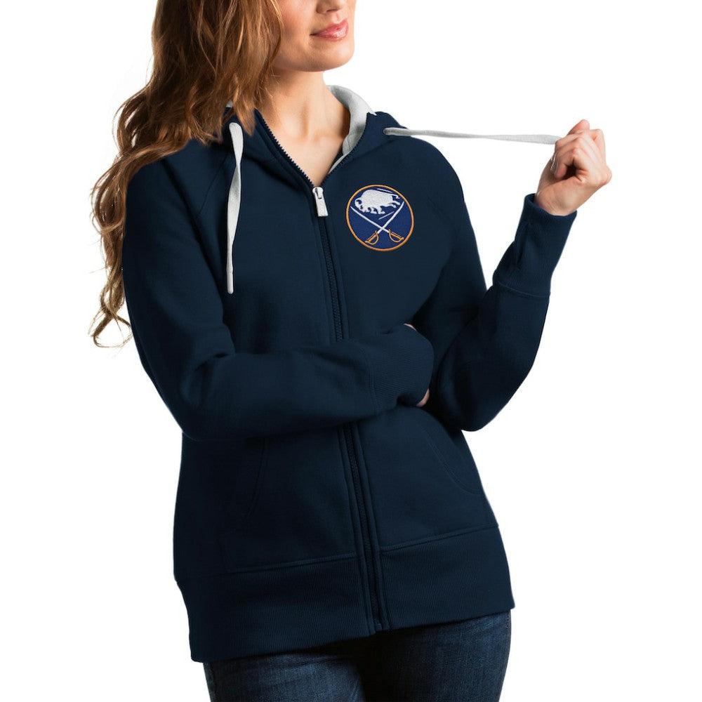 NHL Buffalo Sabres Antigua Women's Team Victory Full-Zip Hoodie