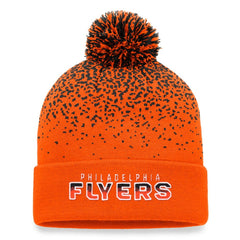 NHL Philadelphia Flyers Fanatics Iconic Gradient Cuffed Knit Hat with Pom