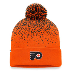NHL Philadelphia Flyers Fanatics Iconic Gradient Cuffed Knit Hat with Pom