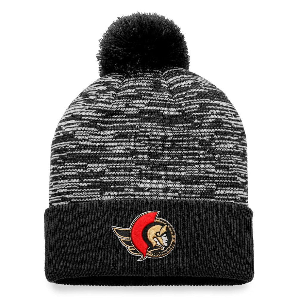 NHL Ottawa Senators Fanatics Defender Cuffed Knit Hat with Pom