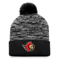 NHL Ottawa Senators Fanatics Defender Cuffed Knit Hat with Pom