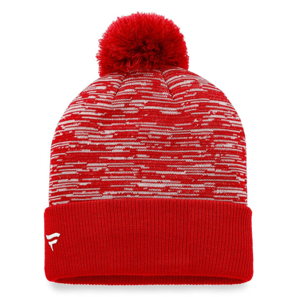 NHL Chicago Blackhawks Fanatics Defender Cuffed Knit Hat with Pom