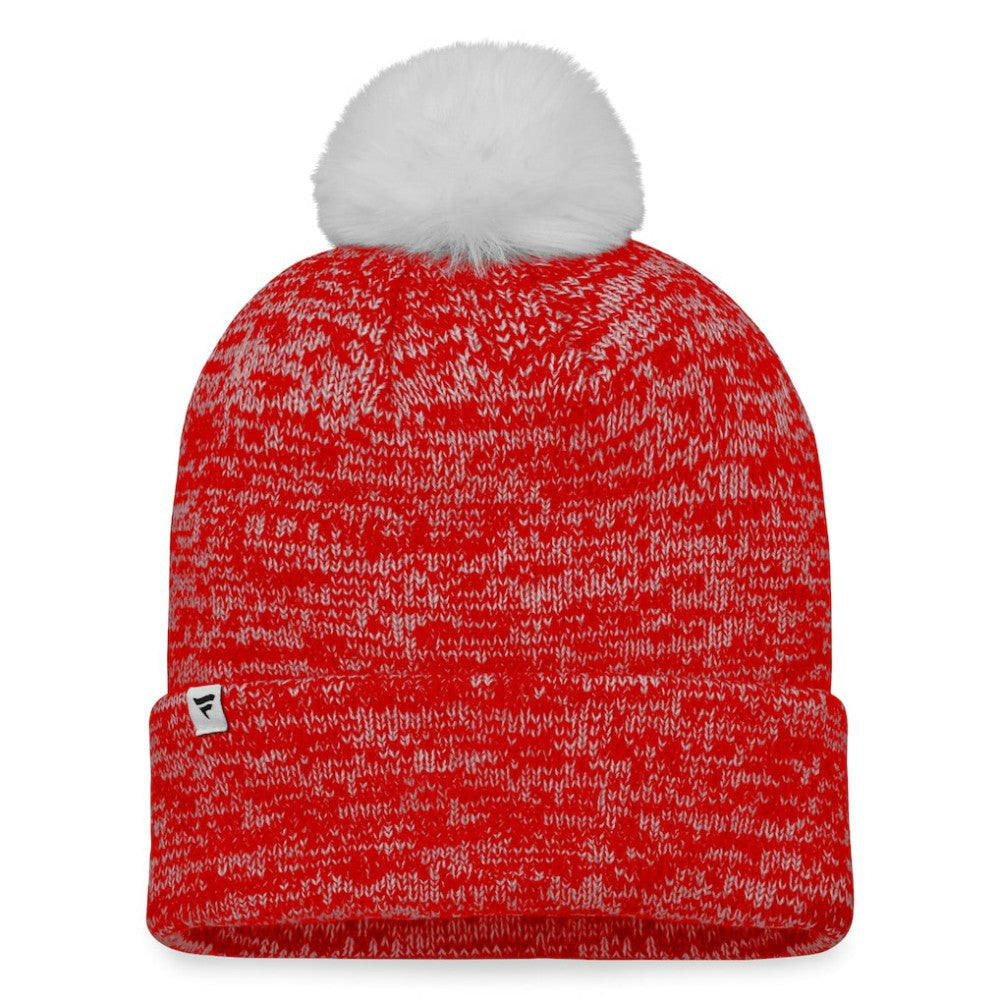 NHL Calgary Flames Fanatics Women's Glimmer Cuffed Knit Hat with Pom