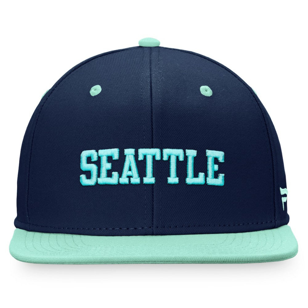 NHL Seattle Kraken Fanatics Heritage City Two-Tone Snapback Hat