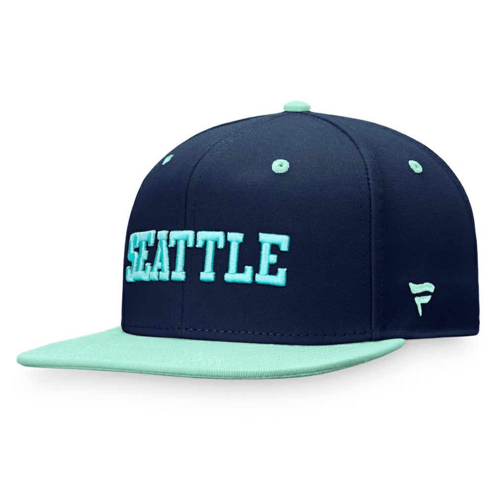 NHL Seattle Kraken Fanatics Heritage City Two-Tone Snapback Hat