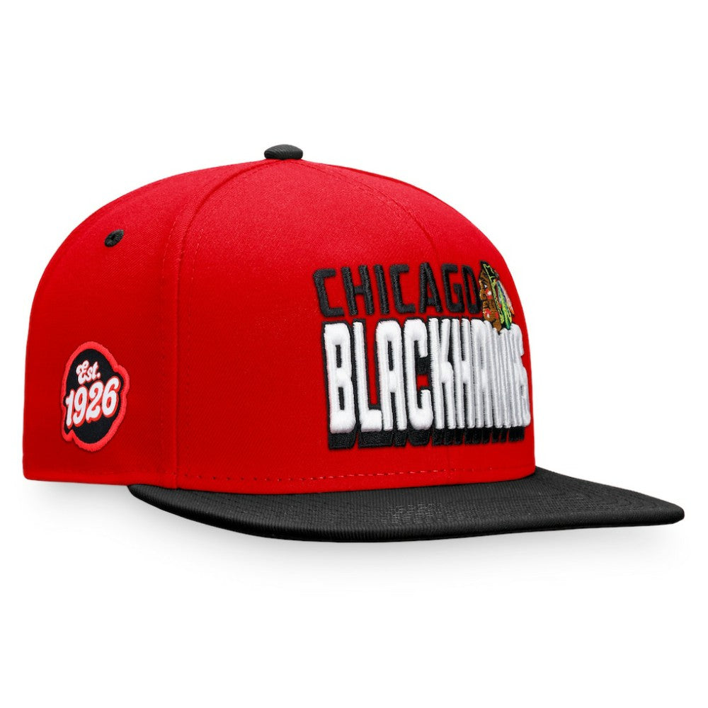 NHL Chicago Blackhawks Fanatics Heritage Retro Two-Tone Snapback Hat