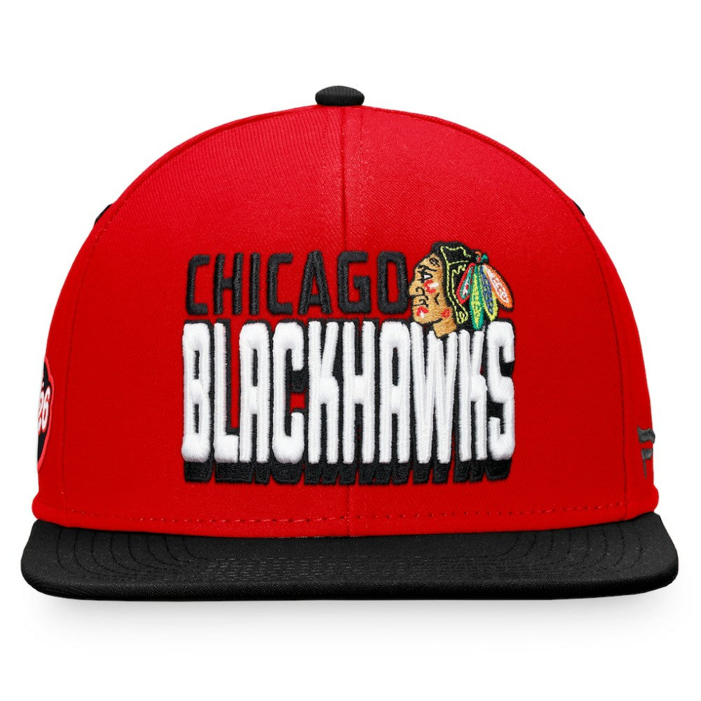 NHL Chicago Blackhawks Fanatics Heritage Retro Two-Tone Snapback Hat