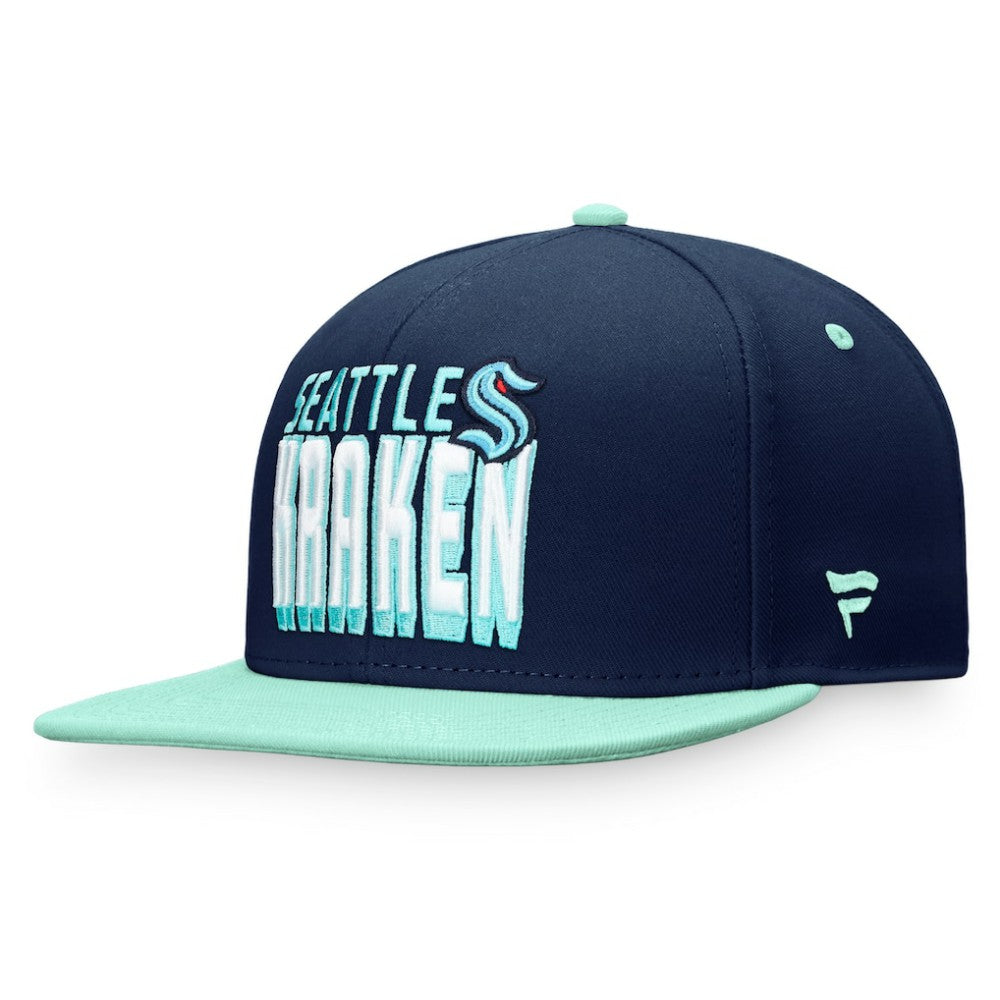 NHL Seattle Kraken Fanatics Heritage Retro Two-Tone Snapback Hat