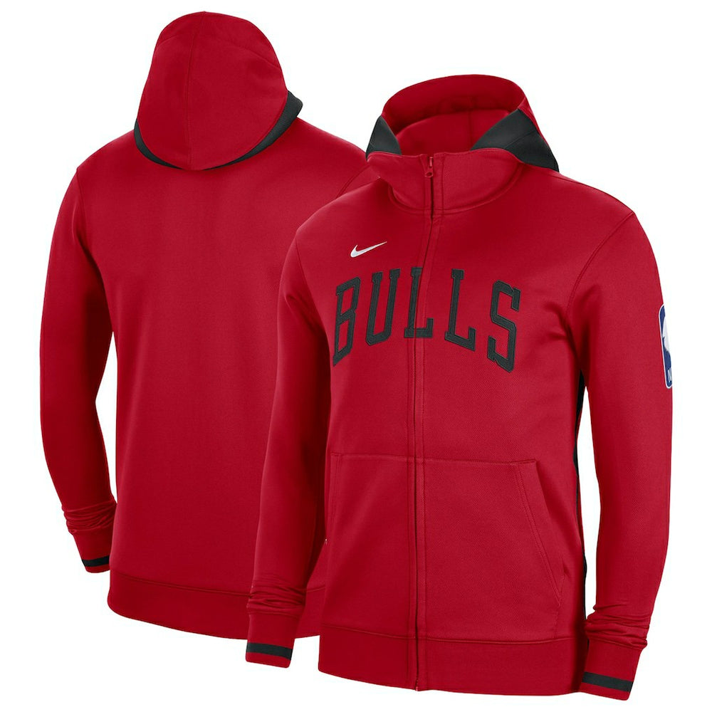 Nike Chicago Bulls Authentic Showtime Performance Full-Zip Hoodie