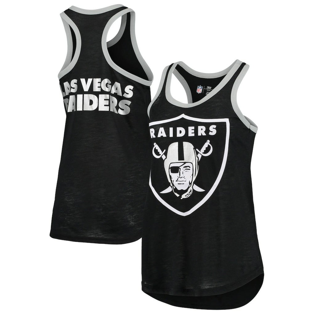 G-III 4Her by Carl Banks Women's Tater Burnout Tank Top - Las Vegas Raiders Tops