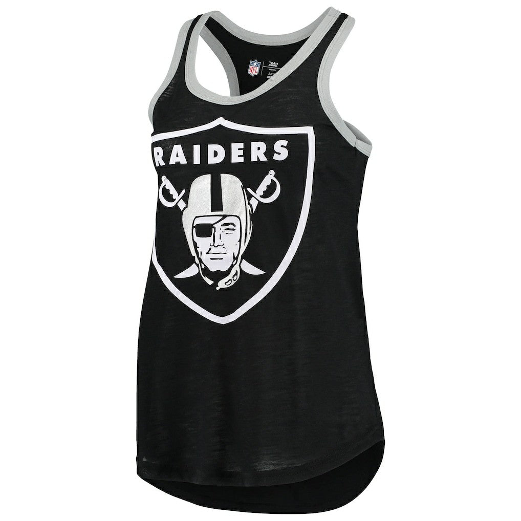 G-III 4Her by Carl Banks Women's Tater Burnout Tank Top - Las Vegas Raiders Tops