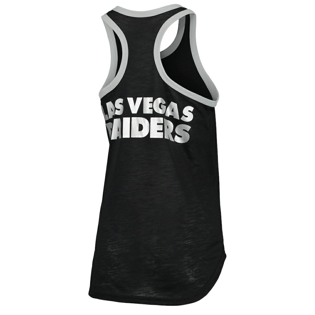 G-III 4Her by Carl Banks Women's Tater Burnout Tank Top - Las Vegas Raiders Tops