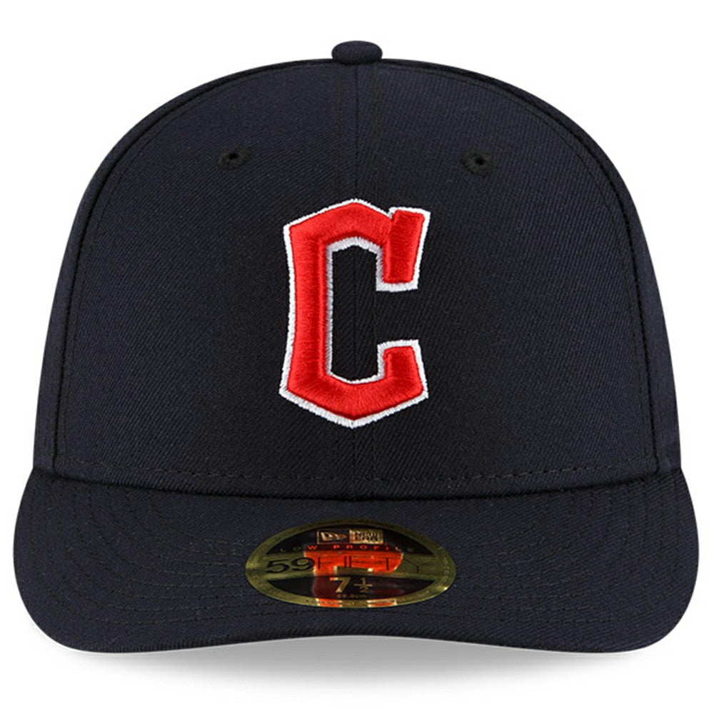 Navy Cleveland Guardians New Era Authentic Collection On-Field Road Low Profile 59FIFTY Fitted Hat