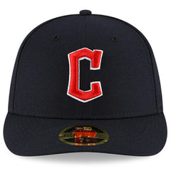 Navy Cleveland Guardians New Era Authentic Collection On-Field Road Low Profile 59FIFTY Fitted Hat