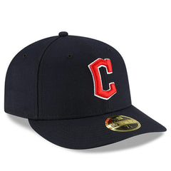 Navy Cleveland Guardians New Era Authentic Collection On-Field Road Low Profile 59FIFTY Fitted Hat