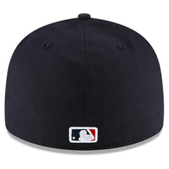 Navy Cleveland Guardians New Era Authentic Collection On-Field Road Low Profile 59FIFTY Fitted Hat