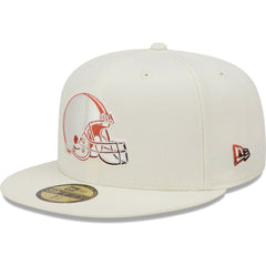 Chrome Color Dim 59FIFTY Fitted Hat - Cleveland Browns Hats