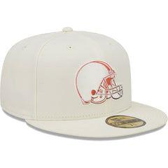 Chrome Color Dim 59FIFTY Fitted Hat - Cleveland Browns Hats