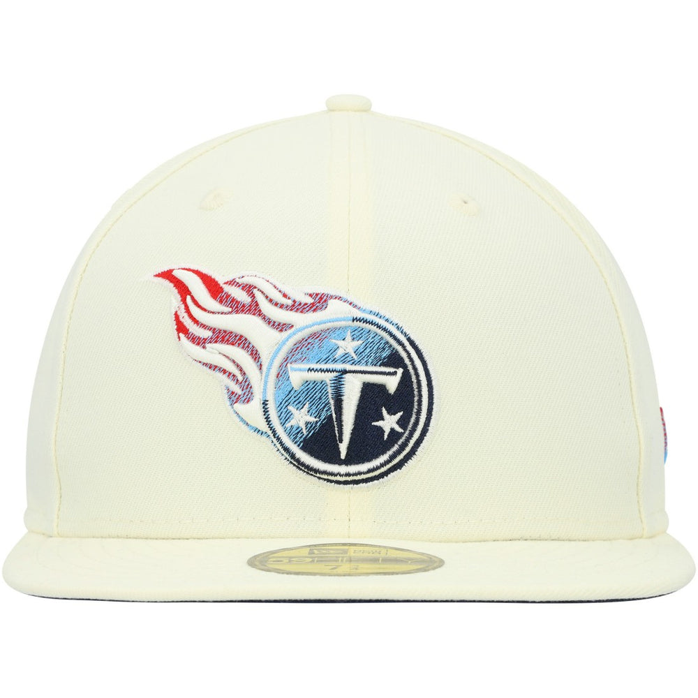Chrome Color Dim 59FIFTY Fitted Hat - Tennessee Titans Hats