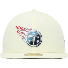 Chrome Color Dim 59FIFTY Fitted Hat - Tennessee Titans Hats