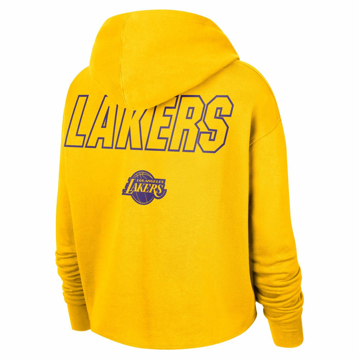 Nike Los Angeles Lakers Women's Courtside Cropped Pullover Hoodie